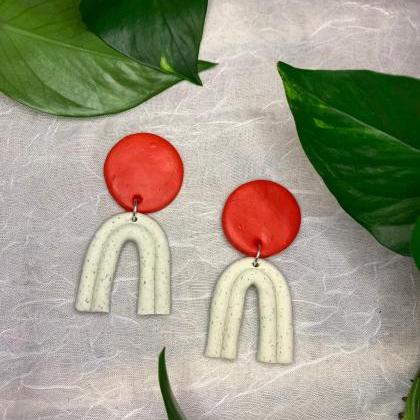 The Pippa Earrings. Cute Statement Polymer Clay..
