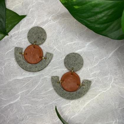 The Daphne Earrings. Cute Statement Polymer Clay..