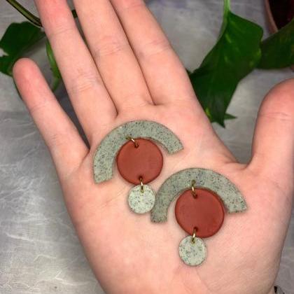 The Autumn Earrings. Cute Statement Polymer Clay..