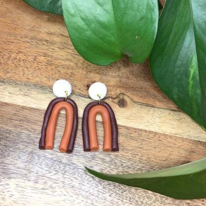 The Amelie Earrings. Cute Statement Polymer Clay..