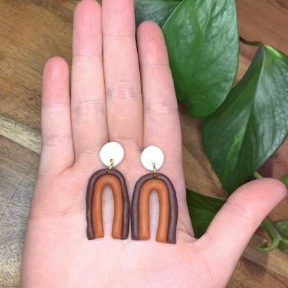 The Amelie Earrings. Cute Statement Polymer Clay..