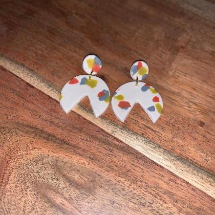 The Paige Earrings. Cute Statement Polymer Clay..